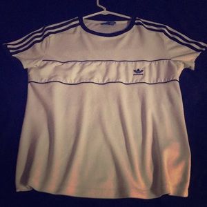 White adidas men shirt